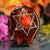 Red Coral with Silver Merkaba