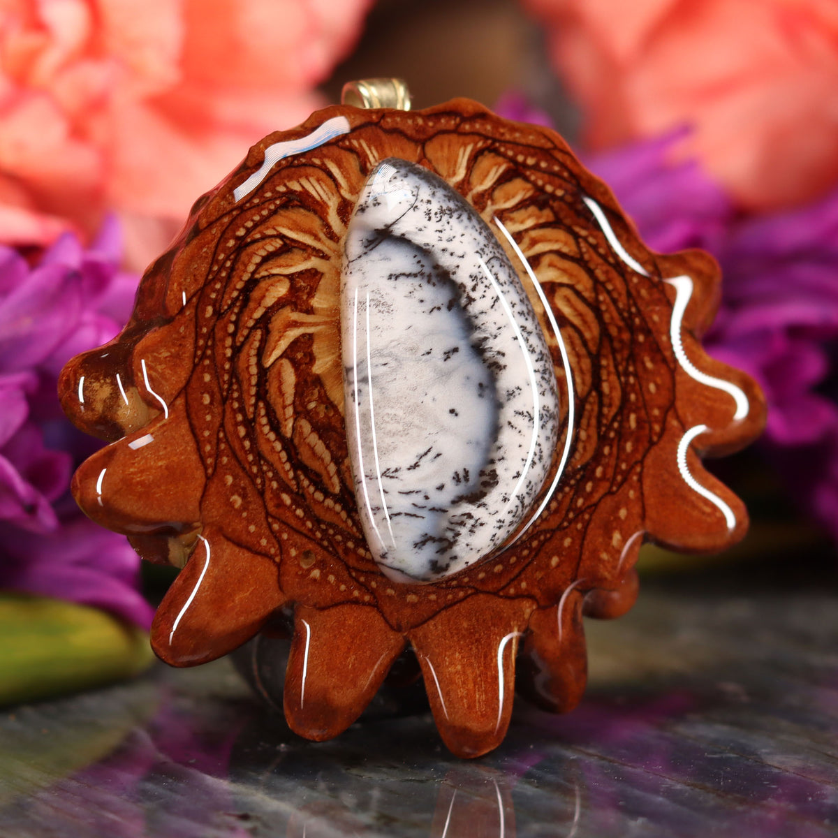 Dendritic Opal Third Eye Pinecones