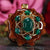 Green Jade with Gold Seed of Life Multi-Stone