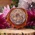 Natural with Silver Flower of Life