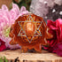 Red Sunstone with Silver Merkaba