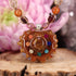 Mexican Fire Agate with 7 Chakra Multi-Glow Baby Sinew Choker