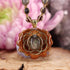 Labradorite with Gold Seed of Life Baby Sinew Choker