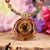 Yellow Amber with Gold Seed of Life Beaded Choker Necklace
