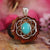 Turquoise with Silver Seed of Life