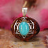 Turquoise with Silver Merkaba