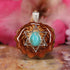 Turquoise with Silver Merkaba