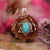 Turquoise with Silver Merkaba