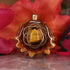 Yellow Tiger's Eye with Gold Seed of Life