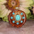 Turquoise with Gold Seed of Life Multi-Glow