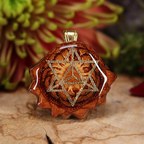 Natural with Gold Merkaba