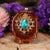 Chrysocolla with Gold Sri Yantra