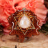 Moonstone with Gold Merkaba