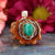 Malachite with Silver Seed of Life