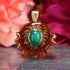 Malachite with Gold Merkaba