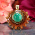 Malachite with Gold Seed of Life