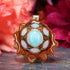 Amazonite with Gold Seed of Life Multi-Stone