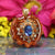 Blue Paua Shell with Gold Sri Yantra