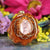 Rose Quartz with Gold Seed of Life