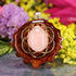 Rose Quartz with Gold Seed of Life