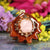 Rose Quartz with Gold Sri Yantra