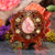 Rhodochrosite with Gold Flower of Life Multi-Stone