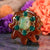 Dendritic Chrysoprase with Gold Seed of Life Multi-Stone