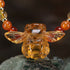 Amber Bee Beaded Choker Necklace