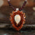 Sterling Opal Teardrop Beaded Necklace