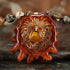 Tiger Iron with Gold 64 Star Tetrahedron Baby Sinew