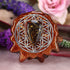 Tiger Iron with Silver Flower of Life