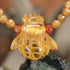 Amber Bee Beaded Choker Necklace