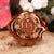 Orange Goldstone with Gold Seed of Life Multi-Stone