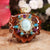 Larimar with Gold 64 Star Tetrahedron Multi-Stone