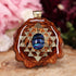 Blue Paua Shell with Gold Sri Yantra