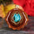 Chrysocolla with Gold Flower of Life