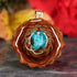 Chrysocolla with Gold Flower of Life