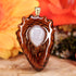 White Druzy Quartz Teardrop