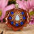 Australian Blue Opal with Gold Seed of Life Multi-Glow