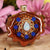 Australian Blue Opal with Gold Seed of Life Multi-Glow