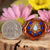 Australian Blue Opal with Gold Seed of Life Multi-Glow