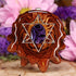 Purple Paua Shell with Silver Merkaba