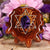 Purple Paua Shell with Silver Merkaba