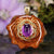 Amethyst with Gold Seed of Life