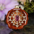 Amethyst with Gold Sri Yantra