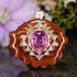 Amethyst with Silver Sri Yantra