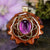Amethyst with Gold Seed of Life