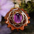 Amethyst with Gold Seed of Life
