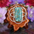 Blue Mohave Turquoise with Silver Seed of Life