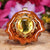 Yellow Amber with Gold Sri Yantra